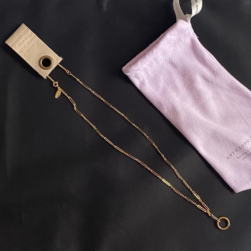 18”+ 14kt Gold Plated Anthropologie Necklace